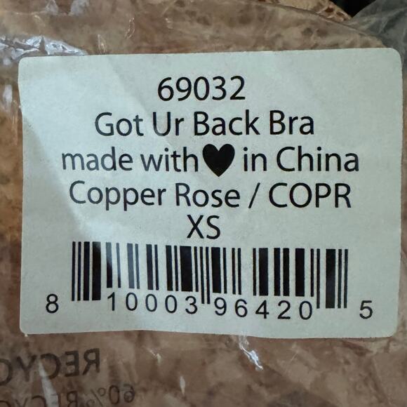 We Are HAH Got Ur Back Lace Bralette in Copper Rose NWT Women’s XS - Picture 8 of 8